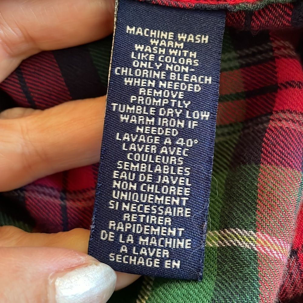 Chaps Denim plaid cotton shirt - Picture 9 of 9